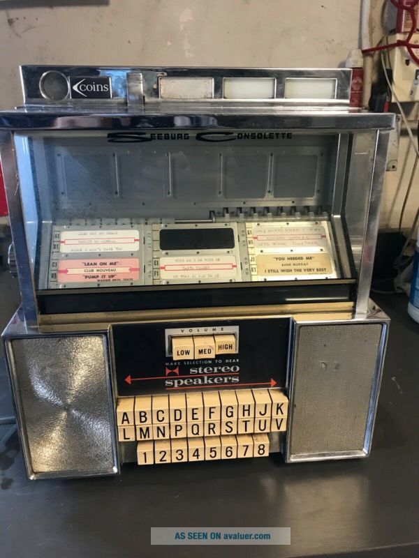 Vintage seeburg consulette table top juke box Song Selector