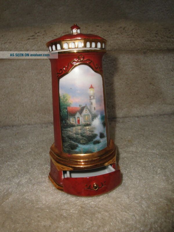 Thomas Kinkaide 2000 Seaside Reflections LTD ED Music Box Lighthouse ...