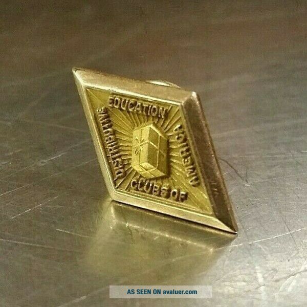 Vintage DECA Distributive Education Clubs Of America Pin Badge, 1/10 ...