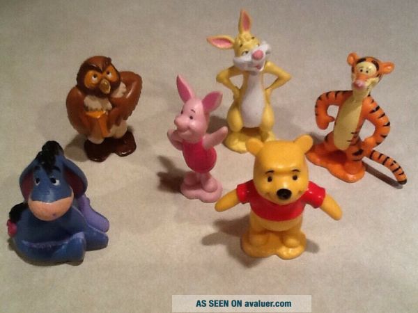 Vintage Disney Winnie The Pooh Figures Pooh Tigger Eeyore Piglet Rabbit ...