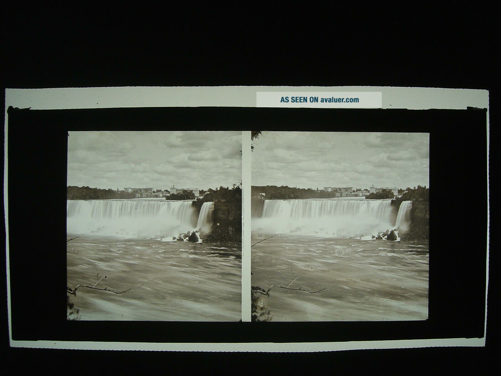 EARLY GLASS BABBIT AMERICAN FALLS THE BEAUTY OF NIAGARA Sides Retaped ...