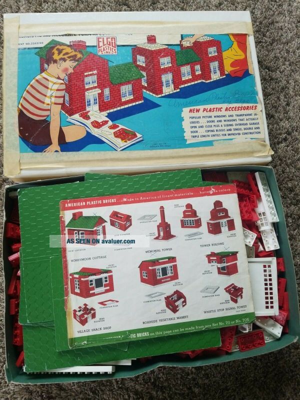 1950s ELGO American Plastic Bricks Set No. 74. 4 Lbs | #24676444