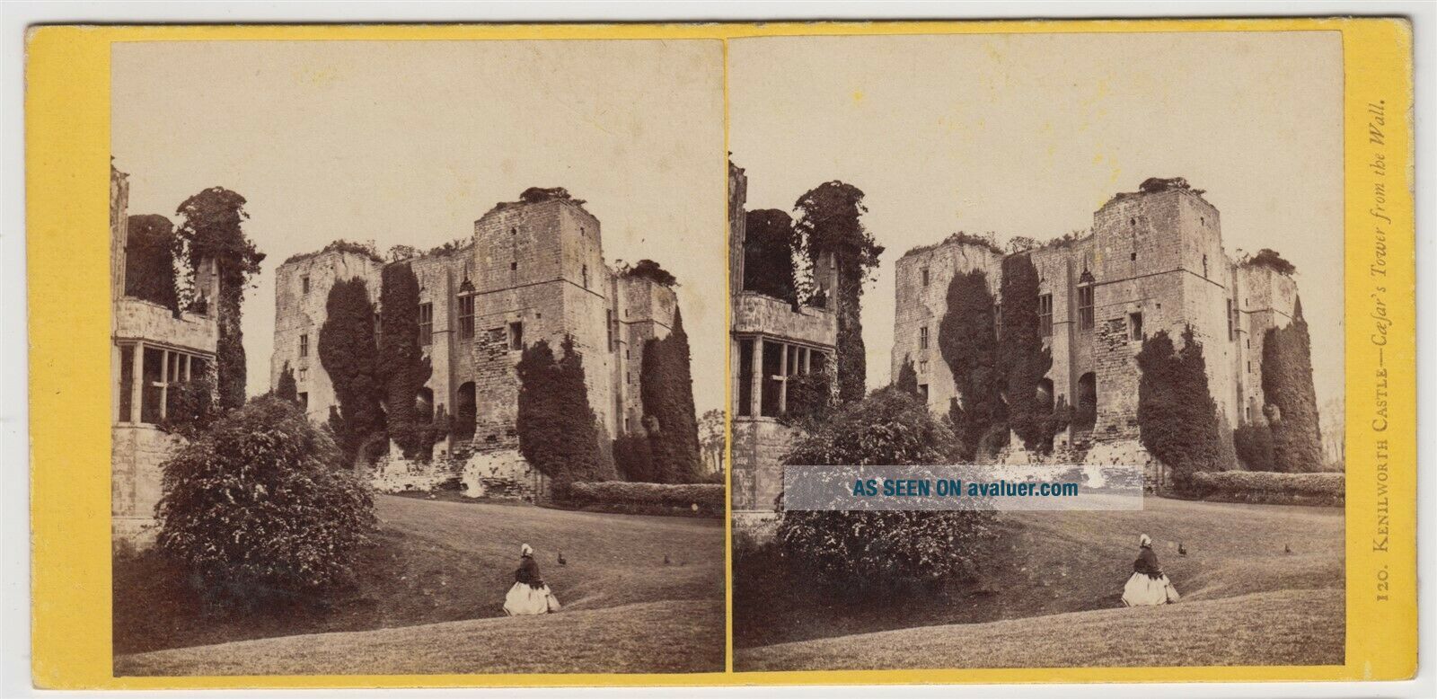 warwickshire-stereoview-kenilworth-castle-caesar-s-tower-from