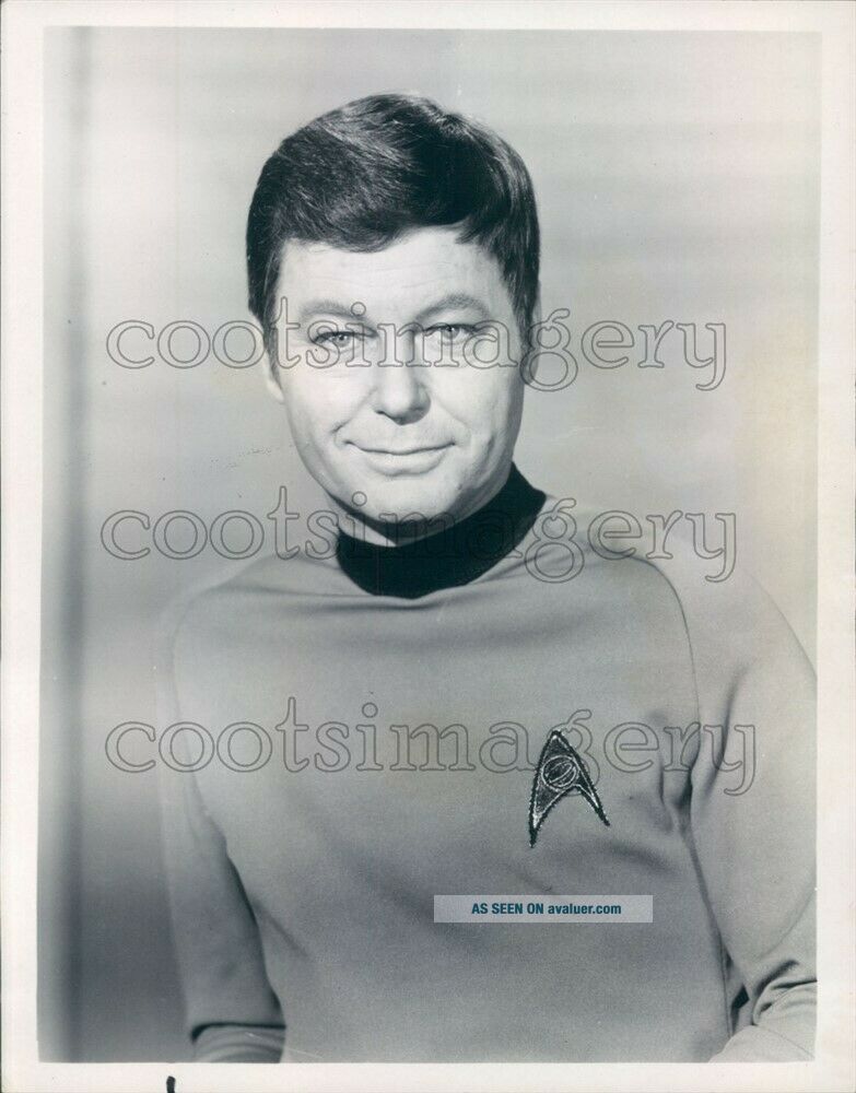 1968 Press Photo DeForest Kelley As Leonard McCoy Star Trek 1960s Sci ...