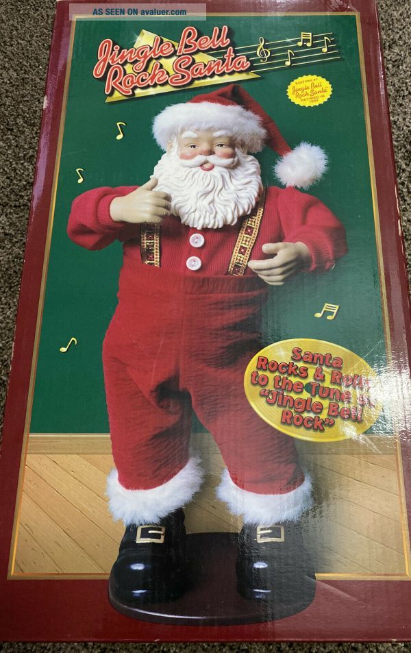 Jingle Bell Rock Animated Musical Dancing Santa Claus Vintage Edition 1 ...