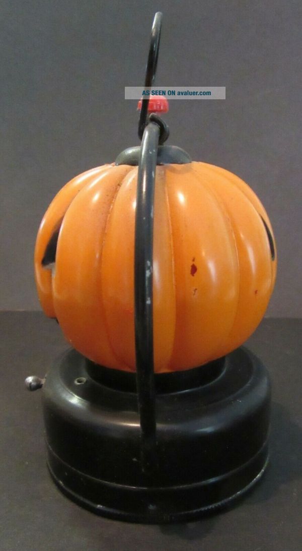 (2) Early Vintage Jack O ' Lantern Pumpkin Lantern Glass And Metal Hong ...