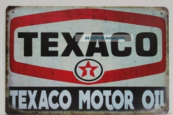 & Vintage TEXACO Motor Oil Sign 12 X 8 | #25274419