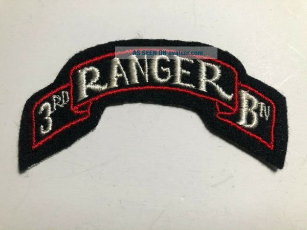 WWII US ARMY INFANTRY 3rd RANGER BATTALION PATCH WOOL ORIG. WORLD WAR 2 ...