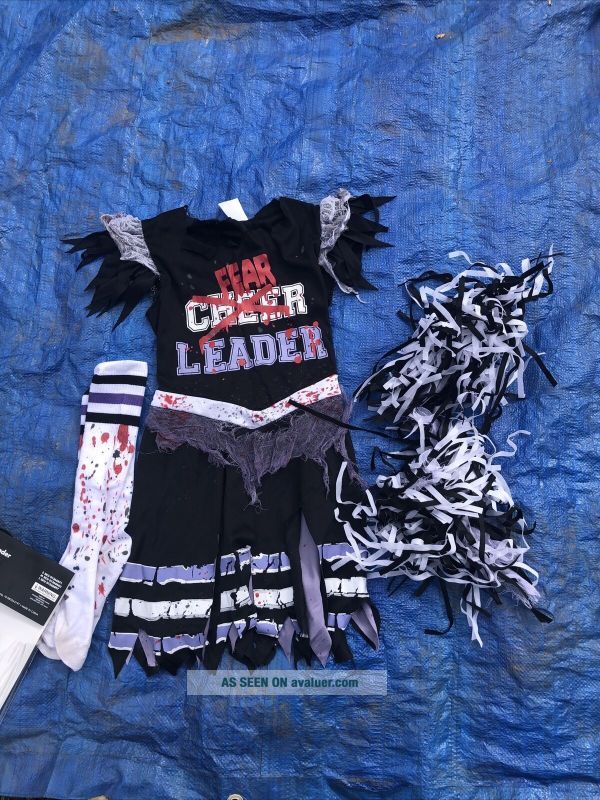 SWAT Girl Halloween Costume For Kids – Medium (8-10) With Dress & Fingerless Gloves