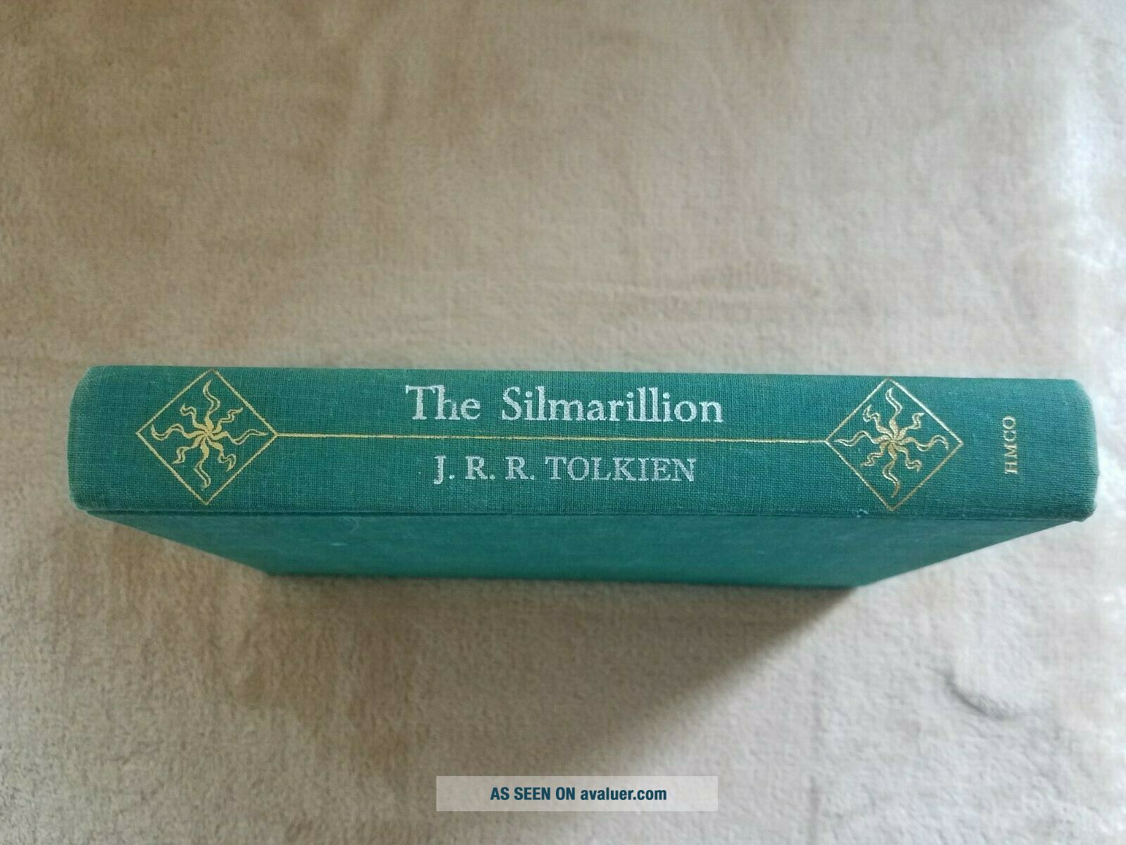 Vintage 1977 The Silmarillion J. R. R. Tolkien With Map No DJ 1st ...