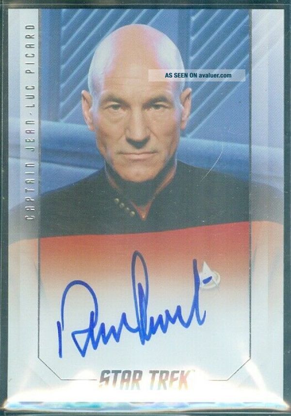 Star Trek 50th Anniversary Patrick Stewart As Captain Picard Autograph ...
