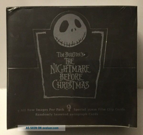 RARE NIGHTMARE BEFORE CHRISTMAS TRADING CARD BOX BURTON AUTO ?