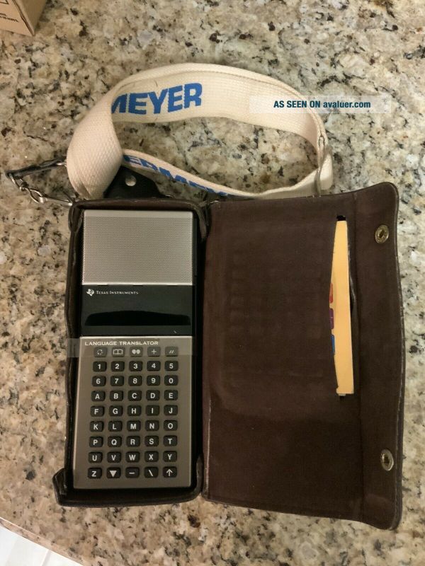 Vintage Texas Instruments MTA 0780 Language Translator W/case 