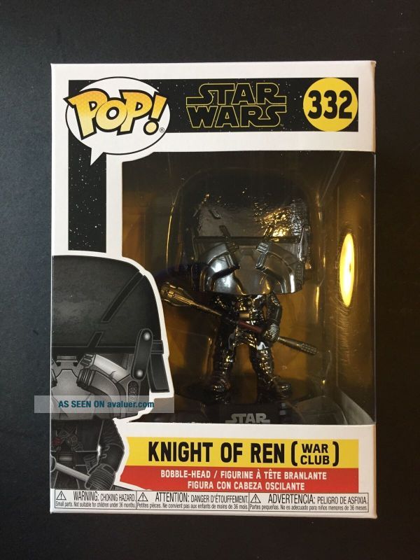 Star Wars Funko POP 332 Hematite Chrome Knight Of Ren War Club | #26372319
