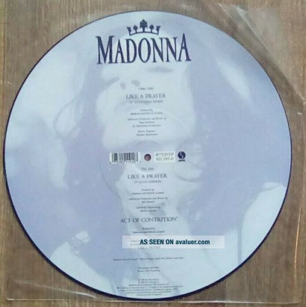 MADONNA Vinyl Picture Disc - Like A Prayer, EX, | #26376004