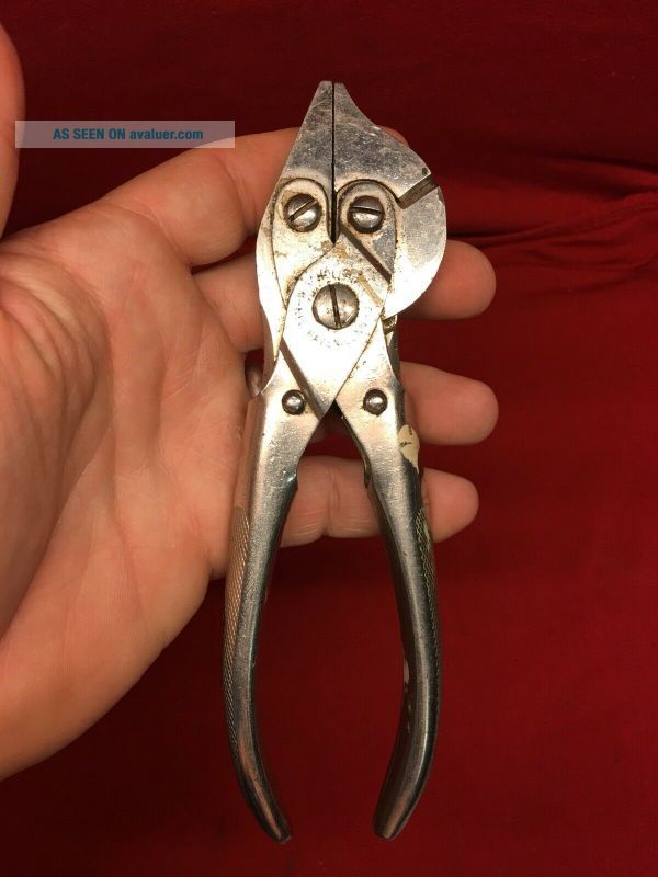 Vtg Bernard Schollhorn Co.  No.  102 Parallel Jaw Pliers w/Side Cutter Lineman