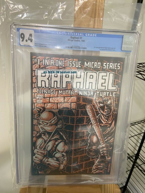 1985 Teenage Mutant Ninja Turtles Raphael 1 CGC 9. 4 1st Casey Jones ...