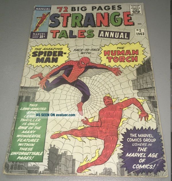 Strange Tales Annual 2 Marvel 1st Spider Man Crossover 26929119