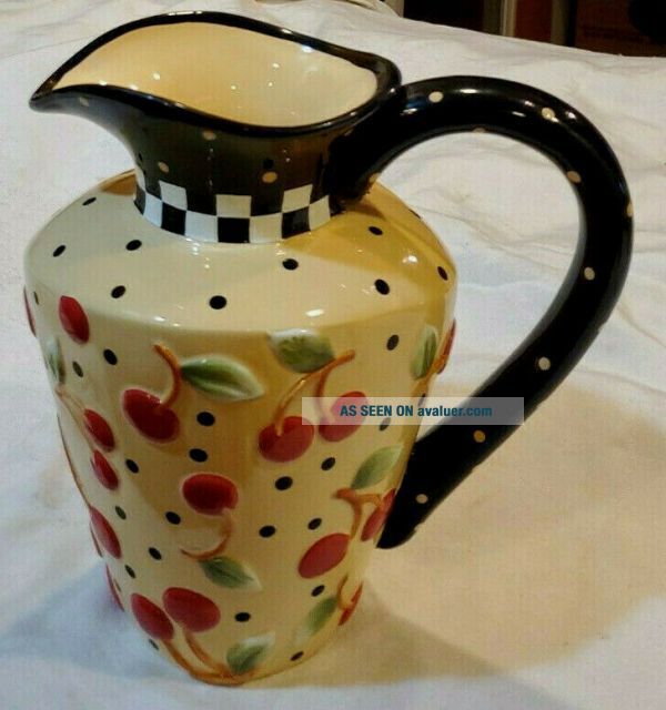 Mary Engelbreit Pitcher Charpente Full Size Cherries | #26944942