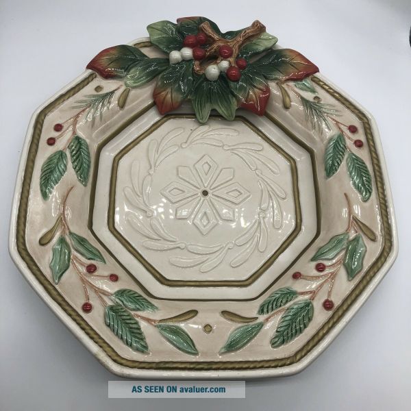 Fitz And Floyd Christmas Plates