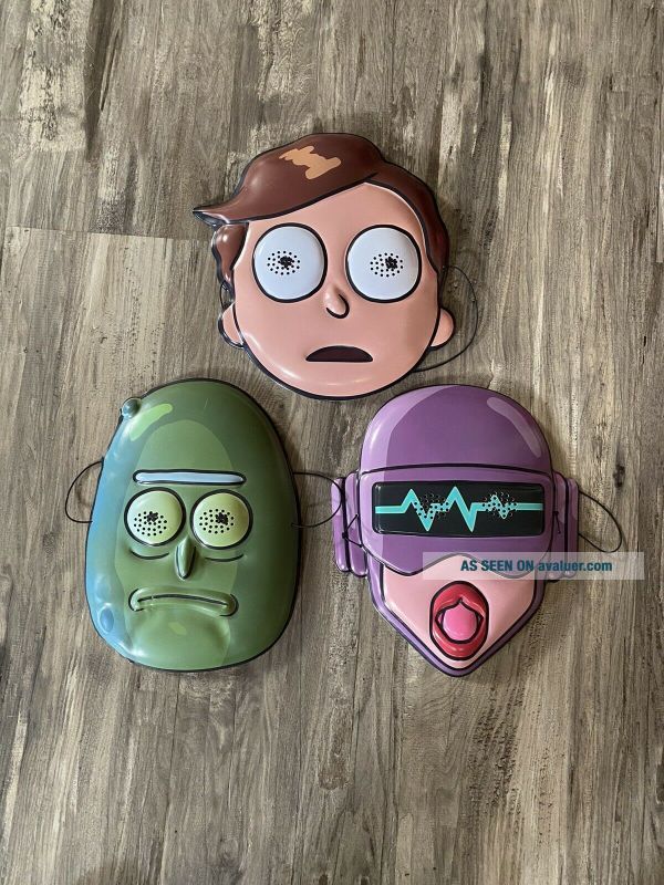 Rick And Morty Masks Set Of Season 3 Pickle Morty