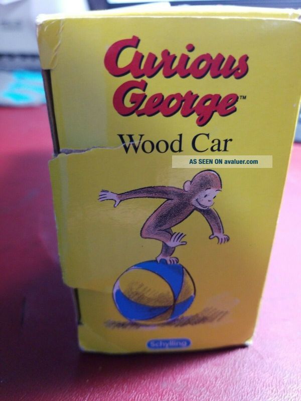 Schylling Curious George Wood Car Ages 2, Box | #36888336