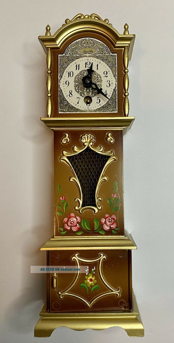 Engstler German Novelty Clock Miniature Grandfather Dollhouse Made In ...