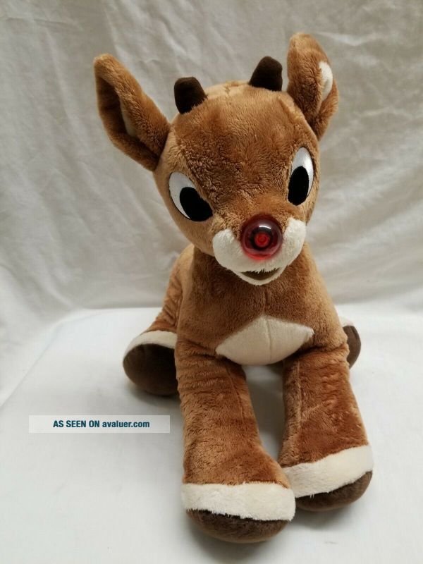Build A Bear Workshop Plush Stuffed Toy Rudolph The Red Nosed Reindeer ...