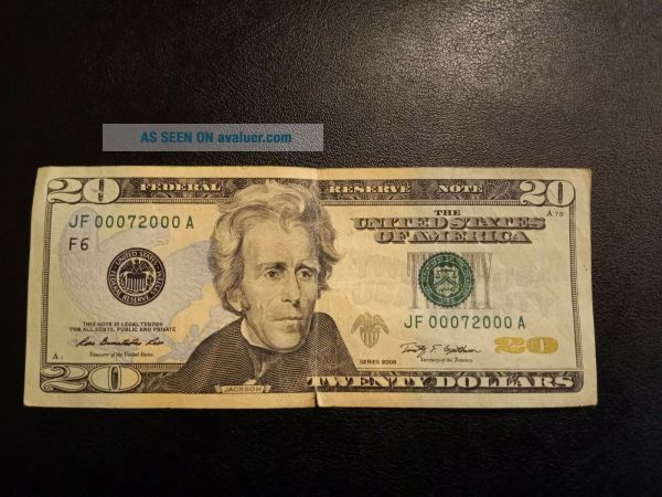 Fancy 20 Fancy Serial Number 20 Dollar Bill Almost A SOLID 99 On Cool Index ...