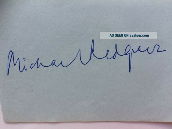 Hand Signed Autograph - Michael Redgrave - The Dambusters | #39034514