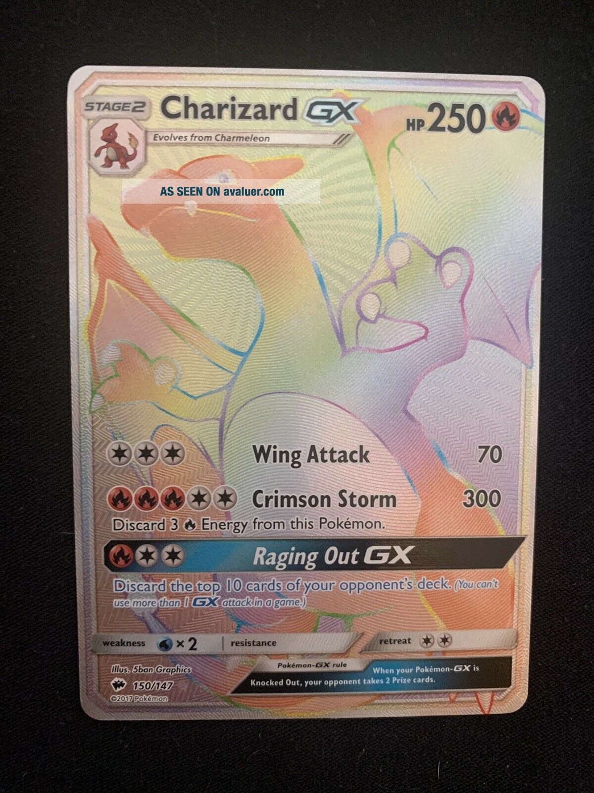 Charizard GX 150/147 Burning Shadows - Secret Rare Pokemon Card | #58444185