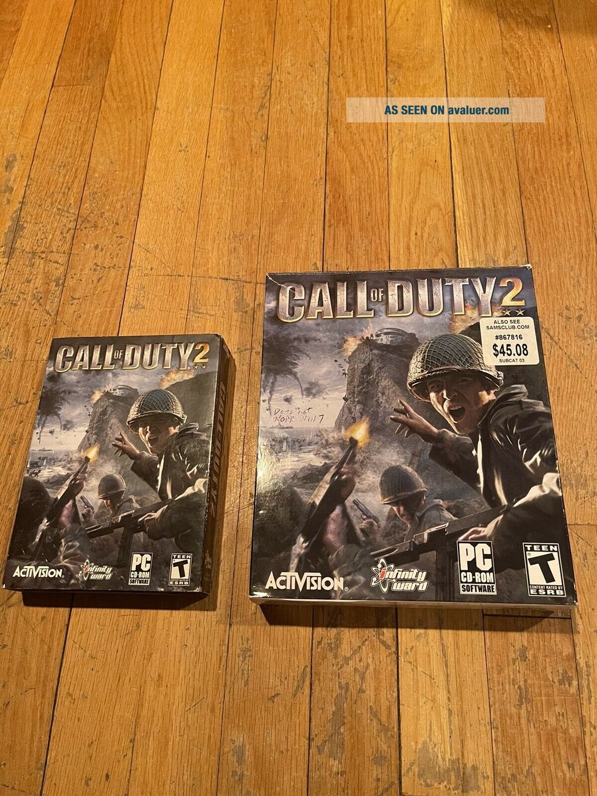 Call Of Duty 2 (PC, 2005) Big Box PC Computer Game Rare Sam’s Club ...