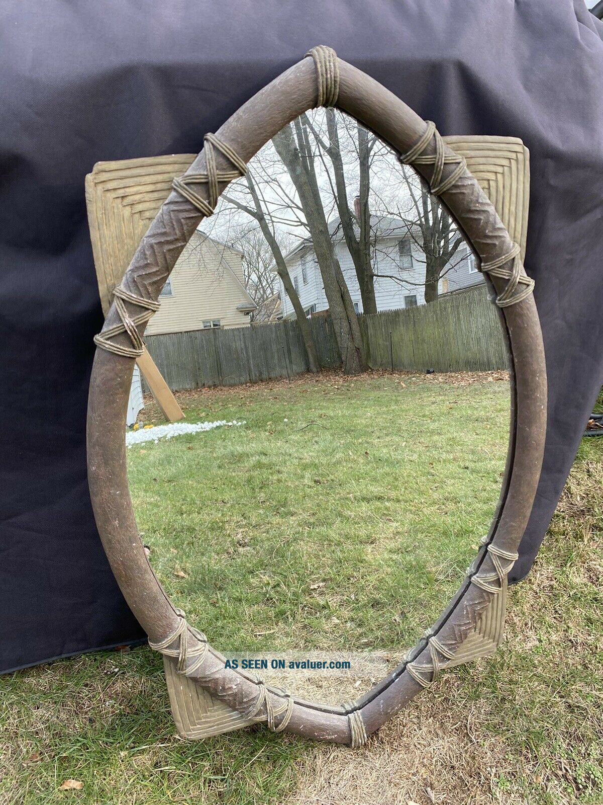RARE Walt Disney World Polynesian Resort Guest Room Shield Mirror Prop ...